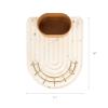 imageBoon ARC Modular Baby Bottle Drying Rack  Includes Silicone Drying Mat Accessory Cup and 7Prong Wire Bottle Rack  Baby Essentials