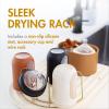 imageBoon ARC Modular Baby Bottle Drying Rack  Includes Silicone Drying Mat Accessory Cup and 7Prong Wire Bottle Rack  Baby Essentials