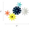 imageBoon Cogs Baby Bath Toys  Spinning Gear Themed Sensory Baby Toys for Bathtub  Suction Toys for Bathtub Walls  Navy and Yellow  5 Count  Ages 12 Months and UpPack of 10