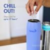 imageBoon Frosh Portable Breast Milk Chiller  Stainless Steel Breast Milk Cooler  Stainless Steel Portable Milk Storage Container  Blue  Keeps Breast Milk Cold for up to 17 HoursBlue