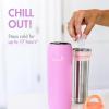 imageBoon Frosh Portable Breast Milk Chiller  Stainless Steel Breast Milk Cooler  Stainless Steel Portable Milk Storage Container  Blue  Keeps Breast Milk Cold for up to 17 HoursPurple