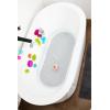 imageBoon GRIFFLE Textured Non Slip Baby Bath Tub Mat with Hanging Hook and Drain Holes GrayGriffle