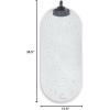 imageBoon GRIFFLE Textured Non Slip Baby Bath Tub Mat with Hanging Hook and Drain Holes GrayGriffle