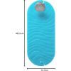 imageBoon GRIFFLE Textured Non Slip Baby Bath Tub Mat with Hanging Hook and Drain Holes GrayRipple
