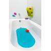 imageBoon GRIFFLE Textured Non Slip Baby Bath Tub Mat with Hanging Hook and Drain Holes GrayRipple