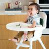 imageBoon GRUB Adjustable Baby High Chair  Convertible High Chair and Toddler Chair  High Chairs for Babies and Toddlers 6 Months to 6 Years  Dishwasher Safe  WhiteHighchair Tray  White