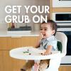 imageBoon GRUB Adjustable Baby High Chair  Convertible High Chair and Toddler Chair  High Chairs for Babies and Toddlers 6 Months to 6 Years  Dishwasher Safe  WhiteWhite Tray