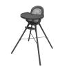 imageBoon GRUB Adjustable Baby High Chair  Convertible High Chair and Toddler Chair  High Chairs for Babies and Toddlers 6 Months to 6 Years  Dishwasher Safe  WhiteHighchair Tray  Charcoal