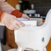 imageBoon GRUB Adjustable Baby High Chair  Convertible High Chair and Toddler Chair  High Chairs for Babies and Toddlers 6 Months to 6 Years  Dishwasher Safe  WhiteHighchair Tray  White