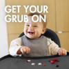 imageBoon GRUB Adjustable Baby High Chair  Convertible High Chair and Toddler Chair  High Chairs for Babies and Toddlers 6 Months to 6 Years  Dishwasher Safe  WhiteHighchair Tray  Charcoal