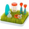 imageBoon Grass Plastic Drying Rack  Modern Countertop Baby Bottle Organizer  975 x 988 x 30 inches  GrayGreen