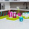 imageBoon Grass Plastic Drying Rack  Modern Countertop Baby Bottle Organizer  975 x 988 x 30 inches  GrayGreen