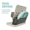 imageBoon Groove Vertical Baby Bottle Drying Rack  Customizable Drying Rack for Bottles Toddler Cups and Baby Accessories  Baby BottleFeeding Supplies  Holds 6 Baby Bottles
