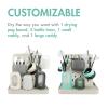 imageBoon Groove Vertical Baby Bottle Drying Rack  Customizable Drying Rack for Bottles Toddler Cups and Baby Accessories  Baby BottleFeeding Supplies  Holds 6 Baby Bottles