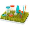 imageBoon Lawn Countertop Baby Bottle Drying Rack with Antimicrobial Tray  Spring Green  Bottle Rack and Organizer  Baby Feeding Essentials  135 x 11 x 25  1 CountGreen