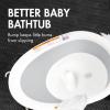 imageBoon NAKED 2Position Collapsible Baby Bathtub Recline or Sit Up for Infants and Toddlers  Gray