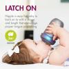 imageBoon Nursh Reusable Silicone Pouch Baby Bottles  Medium Flow Nipple  Silicone Baby Bottle Pouch and Nipple  Baby Feeding Essentials  Mint  36 Months  3 Count  8 OunceMetallic
