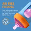 imageBoon Nursh Reusable Silicone Pouch Baby Bottles  Medium Flow Nipple  Silicone Baby Bottle Pouch and Nipple  Baby Feeding Essentials  Mint  36 Months  3 Count  8 OunceColor Block