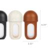 imageBoon Nursh Reusable Silicone Pouch Baby Bottles  Medium Flow Nipple  Silicone Baby Bottle Pouch and Nipple  Baby Feeding Essentials  Mint  36 Months  3 Count  8 OunceSpeckle