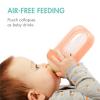 imageBoon Nursh Reusable Silicone Pouch Baby Bottles  Medium Flow Nipple  Silicone Baby Bottle Pouch and Nipple  Baby Feeding Essentials  Mint  36 Months  3 Count  8 OunceMint
