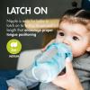 imageBoon Nursh Reusable Silicone Pouch Baby Bottles  Medium Flow Nipple  Silicone Baby Bottle Pouch and Nipple  Baby Feeding Essentials  Mint  36 Months  3 Count  8 OunceTie Dye