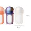 imageBoon Nursh Reusable Silicone Pouch Baby Bottles  Medium Flow Nipple  Silicone Baby Bottle Pouch and Nipple  Baby Feeding Essentials  Mint  36 Months  3 Count  8 OunceMetallic