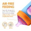 imageBoon Nursh Silicone Baby Bottle Nipples  Bottle Nipples for Boon Nursh Baby Bottles  Baby BottleFeeding Supplies  Fast Flow Baby Bottle Nipples  3 CountColorblock Fast Flow