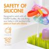 imageBoon Nursh Silicone Baby Bottle Nipples  Bottle Nipples for Boon Nursh Baby Bottles  Baby BottleFeeding Supplies  Fast Flow Baby Bottle Nipples  3 CountColorblock Fast Flow