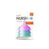 imageBoon Nursh Silicone Baby Bottle Nipples  Bottle Nipples for Boon Nursh Baby Bottles  Baby BottleFeeding Supplies  Fast Flow Baby Bottle Nipples  3 CountColorblock Fast Flow