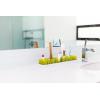 imageBoon Patch Countertop Baby Bottle Drying Rack  Space Saving Bottle Rack for Drying and Organization  Kitchen Baby Needs  Baby BottleFeeding Supplies  Green and WhiteBaby Bottle