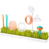 imageBoon Patch Countertop Baby Bottle Drying Rack  Space Saving Bottle Rack for Drying and Organization  Kitchen Baby Needs  Baby BottleFeeding Supplies  Green and WhiteBaby Bottle