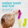imageBoon Pipes Toddler Bath Toys  Interactive Toddler Sensory Toys  Suction Bath Toys for Hand Eye Coordination and Fine Motor Skills  Multicolored  5 Count Ages 12 Months and UpPurple