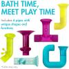 imageBoon Pipes Toddler Bath Toys  Interactive Toddler Sensory Toys  Suction Bath Toys for Hand Eye Coordination and Fine Motor Skills  Multicolored  5 Count Ages 12 Months and UpPurple