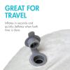 imageBoon Puff Inflatable Baby Bather  Infant Bathtub Includes Microfleece Cover and Contoured Sides  Inflatable Baby Bathtub for Newborns and InfantsGrey