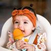 imageBoon Pulp Silicone Baby Fruit Feeder  Soft Silicone Baby Feeding Set  Fruit and Vegetable Baby Led Weaning Supplies  Baby Feeding Essentials  BlueMustard and GrayMint  2 CountPinkMauve