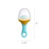 imageBoon Pulp Silicone Baby Fruit Feeder  Soft Silicone Baby Feeding Set  Fruit and Vegetable Baby Led Weaning Supplies  Baby Feeding Essentials  BlueMustard and GrayMint  2 CountBlueGray