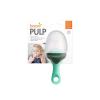 imageBoon Pulp Silicone Baby Fruit Feeder  Soft Silicone Baby Feeding Set  Fruit and Vegetable Baby Led Weaning Supplies  Baby Feeding Essentials  BlueMustard and GrayMint  2 CountMintGreen