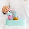 imageBoon Pulp Silicone Baby Fruit Feeder  Soft Silicone Baby Feeding Set  Fruit and Vegetable Baby Led Weaning Supplies  Baby Feeding Essentials  BlueMustard and GrayMint  2 CountMint