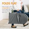 imageBoon Slant Portable Baby Bouncer  Folding Baby Seat for Infants  Lightweight Portable Baby Chair with Machine Washable Fabric and 3Point Harness  Dark GreenGray