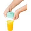 imageBoon Snug Silicone Sippy Cup Lids  Convert Kids Cups or Toddler Cups into Sippy Cups  Toddler Feeding Supplies  3 Count  MultiGreen