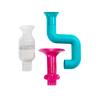 imageBoon Tubes Toddler Bath Toys  Bathtub Building Toys with Suction Cups  Toddler Sensory Toys and Bathtub Essentials  Gray  3 Count  Kids Ages 12 Months and UpBlue