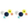 imageBoon Cogs Baby Bath Toys  Spinning Gear Themed Sensory Baby Toys for Bathtub  Suction Toys for Bathtub Walls  Navy and Yellow  5 Count  Ages 12 Months and UpPack of 10