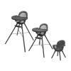 imageBoon GRUB Adjustable Baby High Chair  Convertible High Chair and Toddler Chair  High Chairs for Babies and Toddlers 6 Months to 6 Years  Dishwasher Safe  WhiteGray Highchair
