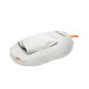imageBoon Puff Inflatable Baby Bather  Infant Bathtub Includes Microfleece Cover and Contoured Sides  Inflatable Baby Bathtub for Newborns and InfantsGrey