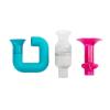 imageBoon Tubes Toddler Bath Toys  Bathtub Building Toys with Suction Cups  Toddler Sensory Toys and Bathtub Essentials  Gray  3 Count  Kids Ages 12 Months and UpBlue