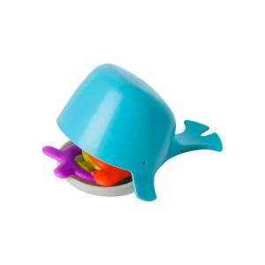 imageBoon Chomp Whale Bath Toy  Interactive Baby Bath Toys for Sensory Fun  Sensory Toddler Toys for Bath Time  Baby Gifts and Toddler Water Toys  Aqua  Ages 12 Months and UpAqua