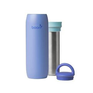 imageBoon Frosh Portable Breast Milk Chiller  Stainless Steel Breast Milk Cooler  Stainless Steel Portable Milk Storage Container  Blue  Keeps Breast Milk Cold for up to 17 HoursBlue