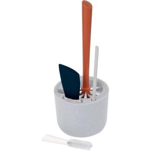 imageBoon Mod Replacement Baby Bottle Brushes  Includes Bottle Cleaner Brush Straw Cleaner Brush Nipple Brush and Detail Brush for Baby Bottles  Newborn Essentials  4 CountMulticolor