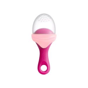 imageBoon PULP Silicone Baby Feeder  1 Count  Pink and Blush  Soft Silicone Vegetable and Fruit Feeders  Teething Baby Essentials