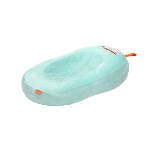 imageBoon Puff Inflatable Baby Bather  Infant Bathtub Includes Microfleece Cover and Contoured Sides  Inflatable Baby Bathtub for Newborns and InfantsMint